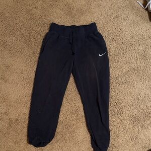 Nike Kids Dark Blue Joggers with White Logo